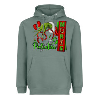 Sage Christmas Character Heavyweight Hoodie - NancyCooperArtShop