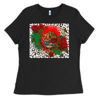 Black mexican flag and roses Ladies Tee - CTS Tumbler Store