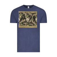 Vintage Denim camouflage bull skull Vintage Tee - Jasminsmagicworld