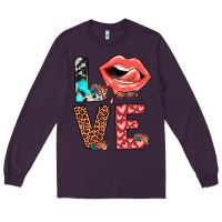 Plum valentines love Long Sleeve Tee - JahusDesignShop