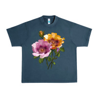 Midnight Navy In Your Eyes Rose Urban Heavy Tee - LillyAllenDesigns