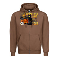 Chestnut wonderful time of the year halloween Zipper Hoodie - LillyAllenDesigns