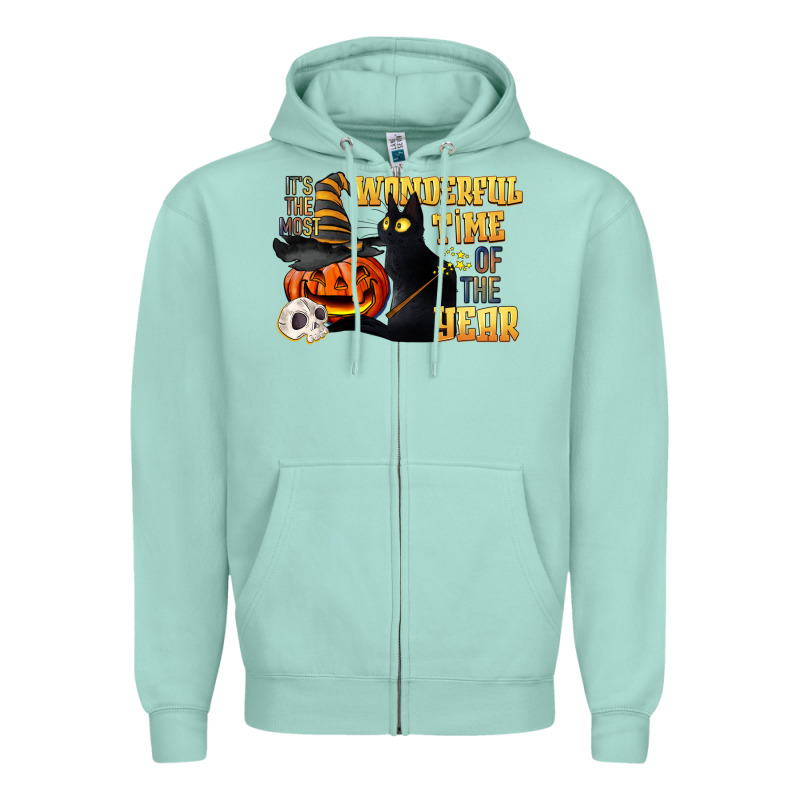 Wonderful Time Of The Year Halloween Zipper Hoodie by LillyAllenDesigns | Teevron