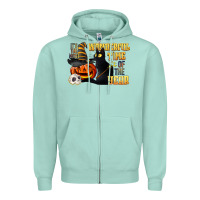 Seafoam wonderful time of the year halloween Zipper Hoodie - LillyAllenDesigns