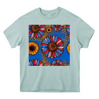 Arona usa sunflowers seamless pattern Heavy Core Tee - HRA Design Shop