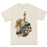 Bone sensitive savage skeleton middle finger Premium Tee - FaDigitalArtStudio