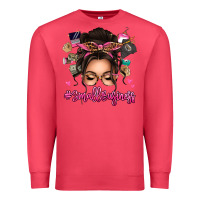 Cardinal Small business messy bun Premium Sweatshirt - texasbilliewilder