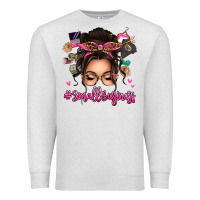 Small Business Messy Bun Premium Sweatshirt | Teevron