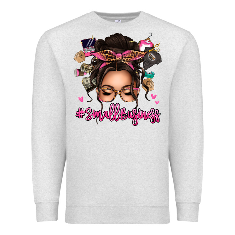 Small Business Messy Bun Premium Sweatshirt by texasbilliewilder | Teevron