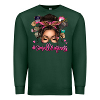 Sports Green Small business messy bun Premium Sweatshirt - texasbilliewilder