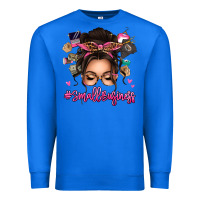 True Royal Small business messy bun Premium Sweatshirt - texasbilliewilder