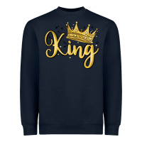 Navy king Heavyweight Sweatshirt - MaliasSmallBusiness