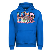 Cobalt Easter Day Hop bunny Urban Hoodie - OliviaCreatesArt