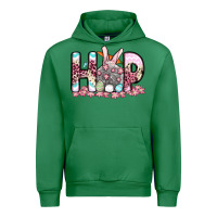 Emerald Easter Day Hop bunny Urban Hoodie - OliviaCreatesArt