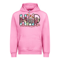 Fuchsia Pink Easter Day Hop bunny Urban Hoodie - OliviaCreatesArt