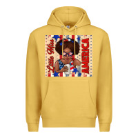 Antique Gold little miss america Premium Hoodie - TumblerDesignByShophia