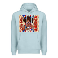 Blue Mist little miss america Premium Hoodie - TumblerDesignByShophia