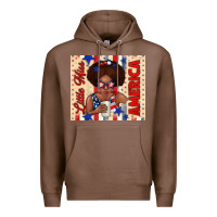 Chestnut little miss america Premium Hoodie - TumblerDesignByShophia