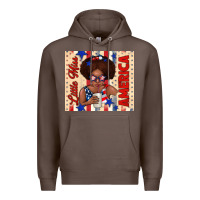 Coffee little miss america Premium Hoodie - TumblerDesignByShophia