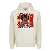 Oatmeal Heather little miss america Premium Hoodie - TumblerDesignByShophia