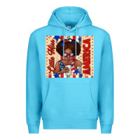 Ocean Blue little miss america Premium Hoodie - TumblerDesignByShophia