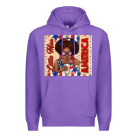 Purple little miss america Premium Hoodie - TumblerDesignByShophia