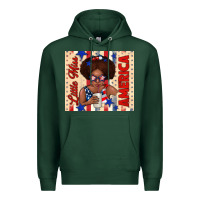 Sports Green little miss america Premium Hoodie - TumblerDesignByShophia