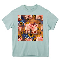 Arona american pigs seamless pattern Heavy Core Tee - HRA Design Shop