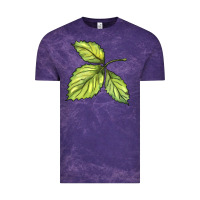 Cloud Purple green leaf Vintage Tee - BarkalooDesign