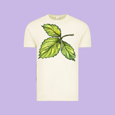 Green Leaf Vintage Tee Designed By Barkaloodesign