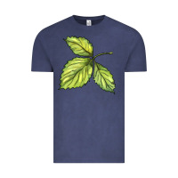 Vintage Denim green leaf Vintage Tee - BarkalooDesign