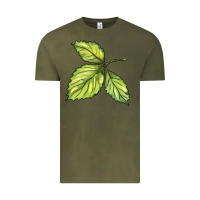 Vintage Olive green leaf Vintage Tee - BarkalooDesign