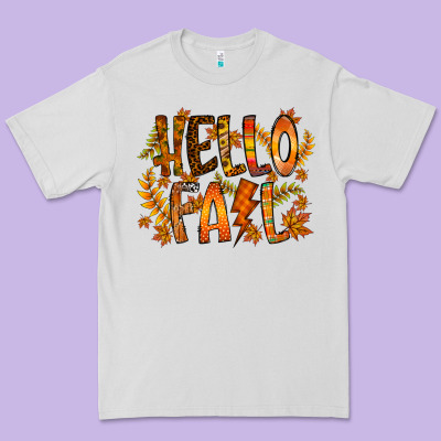 Hello Fall Premium Tee Designed By Racoondesign