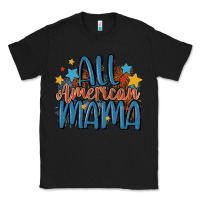 Black all american mama Classic Tee - MaliasSmallBusiness