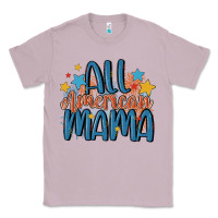 Lilac all american mama Classic Tee - MaliasSmallBusiness
