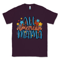 Plum all american mama Classic Tee - MaliasSmallBusiness