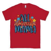 Red all american mama Classic Tee - MaliasSmallBusiness
