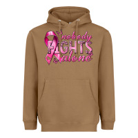 Toasted Coconut nobody fights alone cancer Heavyweight Hoodie - NancyCooperArtShop