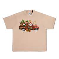 Burro Christmas Truck Elf Santa snowman reindeer Urban Heavy Tee - NancyCooperArtShop