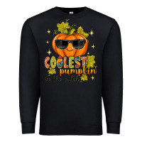 Black Coolest Pumpkin In The Patch Premium Sweatshirt - texasbilliewilder
