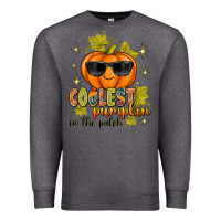 Charcoal Heather Coolest Pumpkin In The Patch Premium Sweatshirt - texasbilliewilder