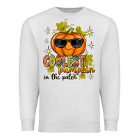 Oatmeal Heather Coolest Pumpkin In The Patch Premium Sweatshirt - texasbilliewilder
