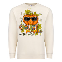 Sandshell Coolest Pumpkin In The Patch Premium Sweatshirt - texasbilliewilder