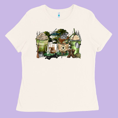 Veteran Coffee Cups Ladies Tee Designed By Zillion Design Studio