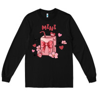 Black mini coffee cups Long Sleeve Tee - MaliasSmallBusiness