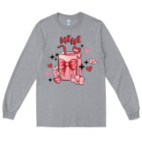 Heather Grey mini coffee cups Long Sleeve Tee - MaliasSmallBusiness