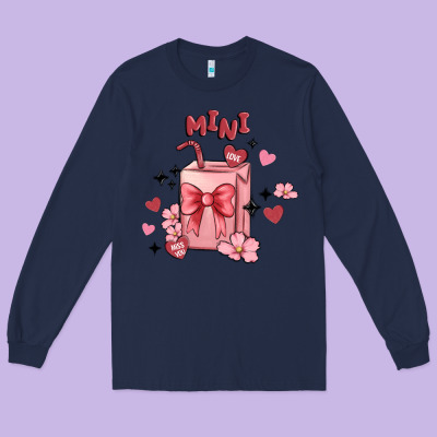 Mini Coffee Cups Long Sleeve Tee Designed By Maliassmallbusiness