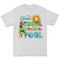 Dove Grey adios school i ll be at the pool Premium Tee - HRA Design Shop