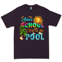 Plum adios school i ll be at the pool Premium Tee - HRA Design Shop