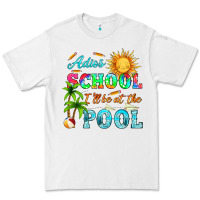 White adios school i ll be at the pool Premium Tee - HRA Design Shop